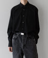【stein】OVERSIZED STANDARD SHIRT - BLACK