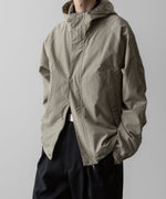 画像をギャラリービューアに読み込む, ssstein(シュタイン)の24AWコレクション NYLON TWILL HOODED ZIP UP JACKET - BEIGE 公式通販サイトsession福岡セレクトショップ
