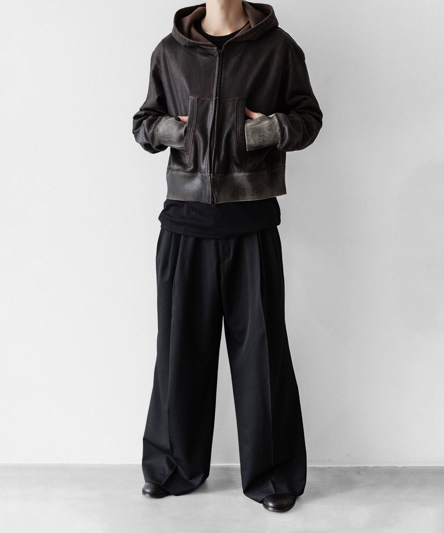 SUBLATIONS サブレーションズのCRACKING COATED PARKAのBROWN BASE 公式通販サイトsession福岡セレクトショップ