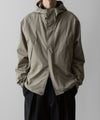 【ssstein】NYLON TWILL HOODED ZIP UP JACKET - BEIGE