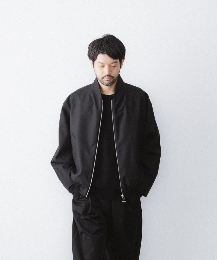 【paratrait】WOOL BLOUSON - BLACK