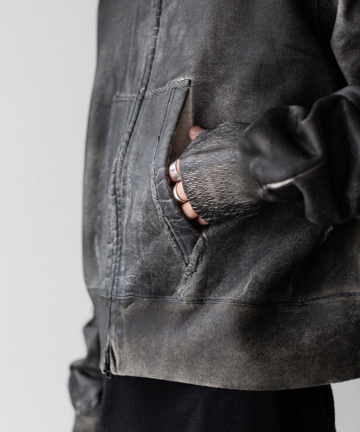 SUBLATIONS サブレーションズのCRACKING COATED PARKAのWHITE BASE 公式通販サイトsession福岡セレクトショップ