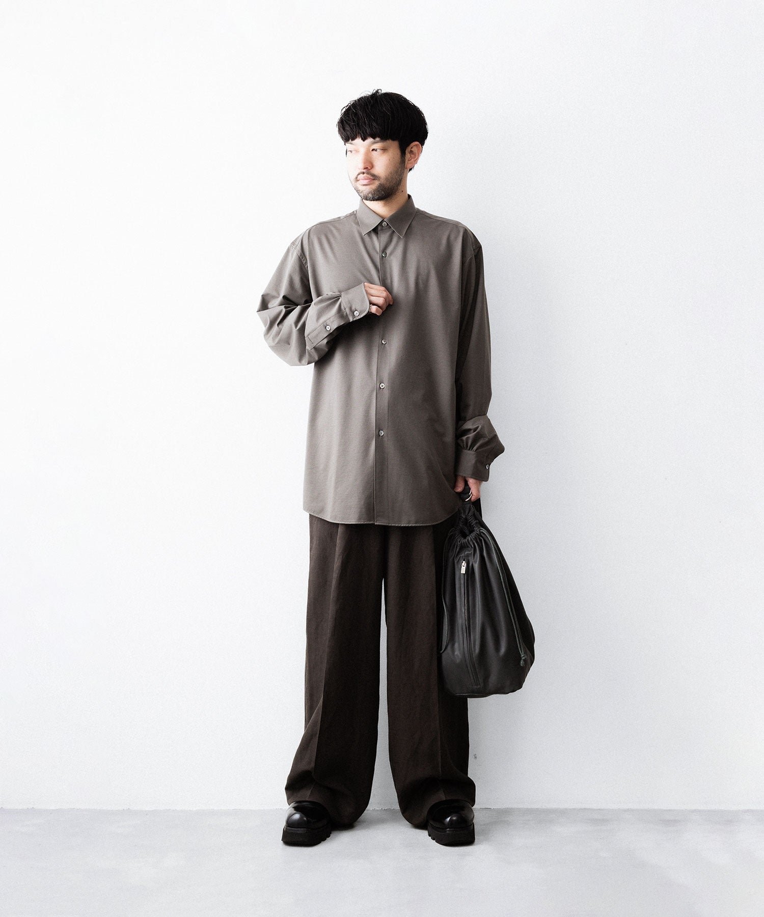 ssstein / シュタイン】VIS/LI/RA TWILL EASY LONG WIDE TROUSERS