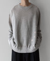 【INTÉRIM】BLEACH HYPER BIG V LOOP WHEEL SEAMLESS SWEAT SHIRT - B.A.GRAY