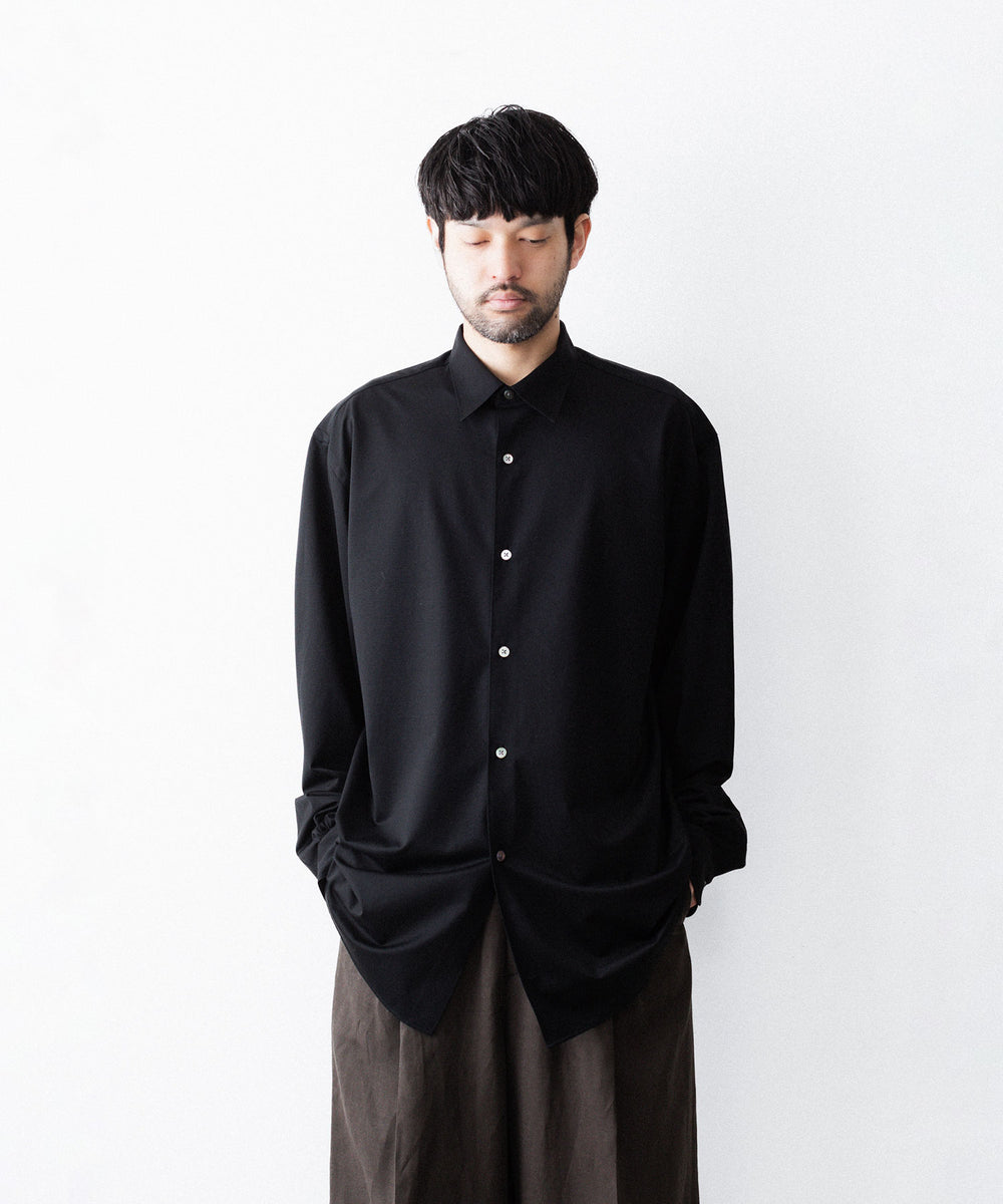 KANEMASA PHIL. カネマサフィル 46G MODEST SHIRTのBLACK 公式通販サイトsession福岡セレクトショップ