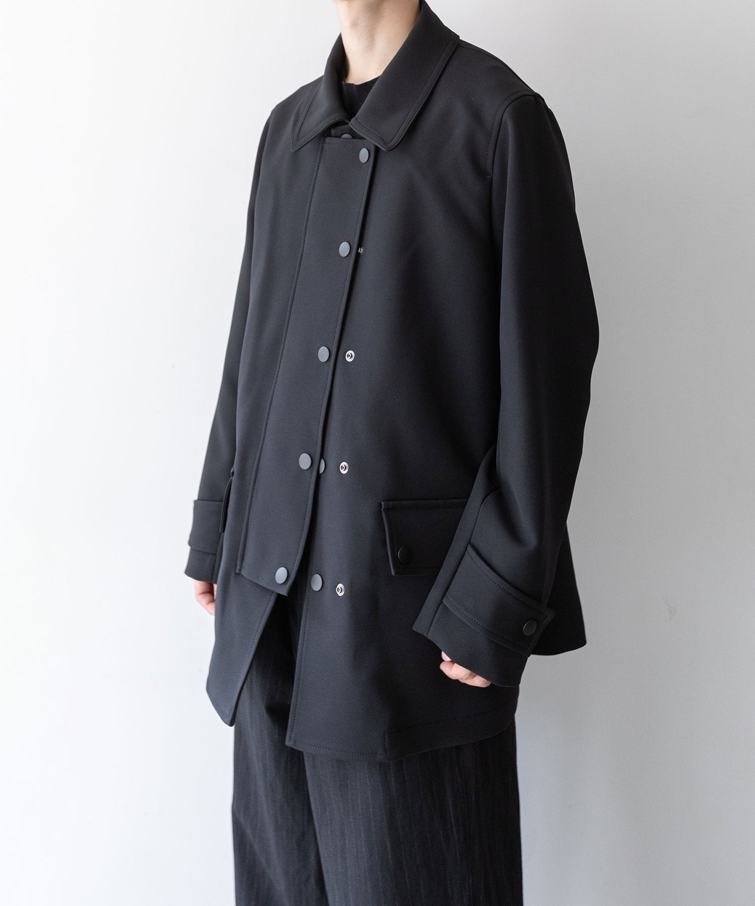 UJOH】DOUBLE FRONT BLOUSON - BLACK | 公式通販サイト session ...