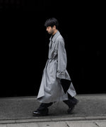 画像をギャラリービューアに読み込む, ssstein(シュタイン)のOVERSIZED DOUBLE BREASTED COAT - GREYの公式通販サイトsession福岡セレクトショップ
