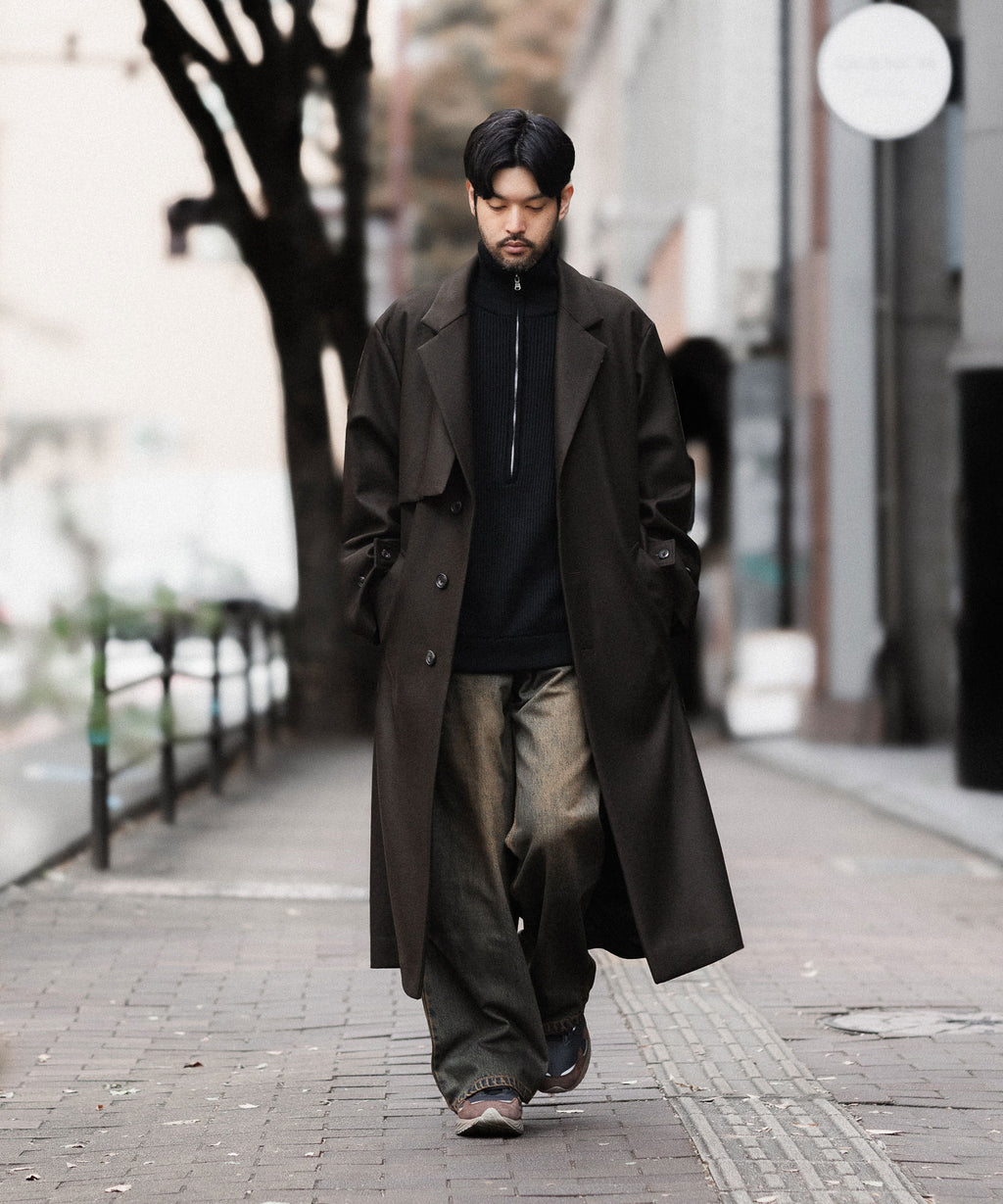 ssstein シュタイン LAY CHESTER COATの GREY BROWN公式通販サイトsession福岡セレクトショップ