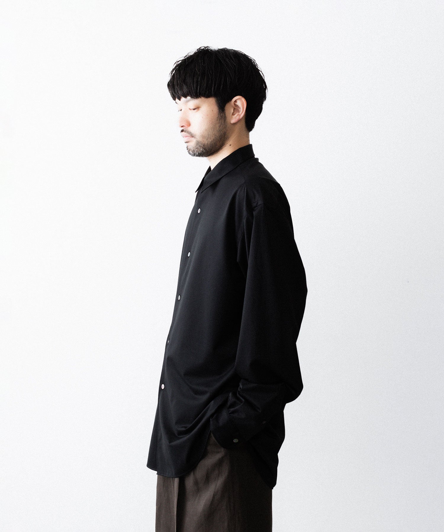 KANEMASA PHIL.】46G MODEST SHIRT - BLACK | 公式通販サイト session
