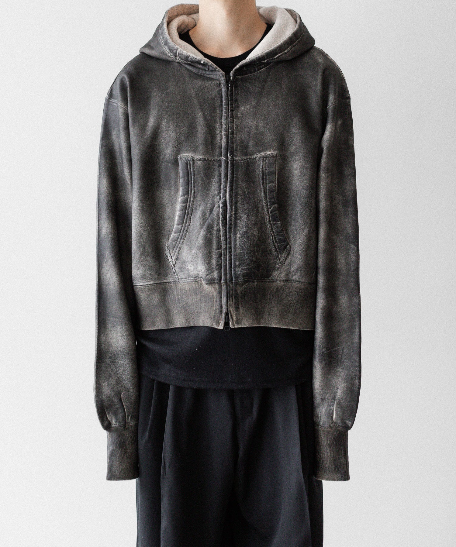 SUBLATIONS サブレーションズのCRACKING COATED PARKAのWHITE BASE 公式通販サイトsession福岡セレクトショップ