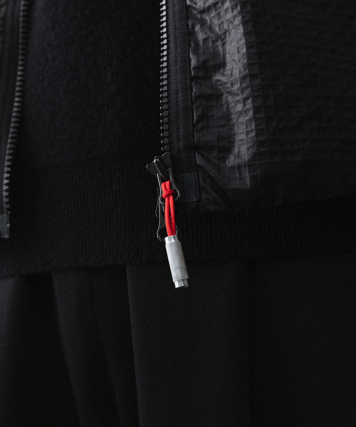 【paratrait】FROG SKIN BLOUSON - BLACK