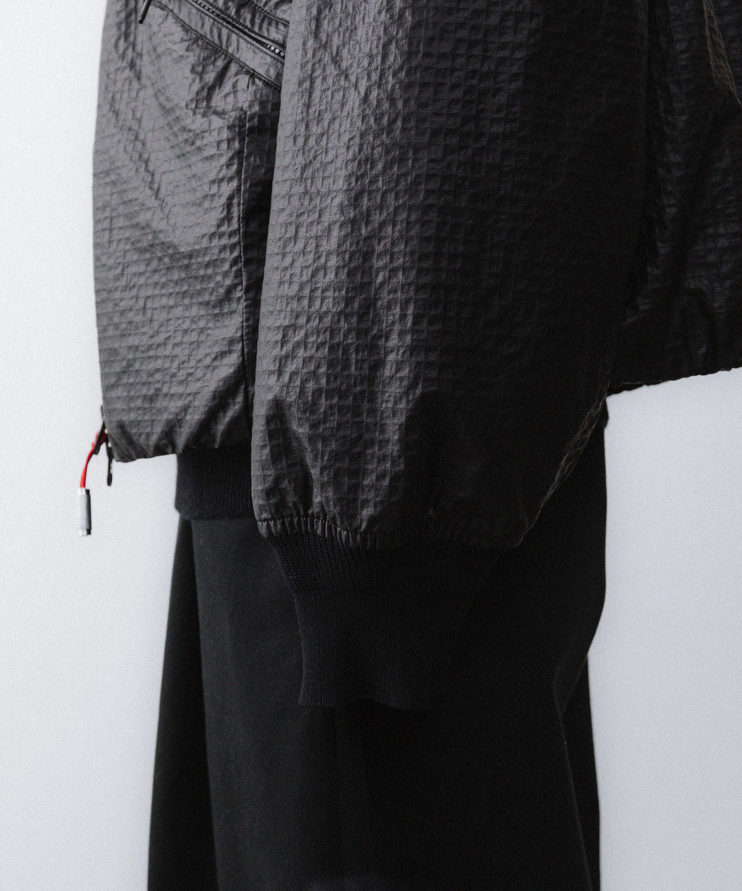 【paratrait】FROG SKIN BLOUSON - BLACK