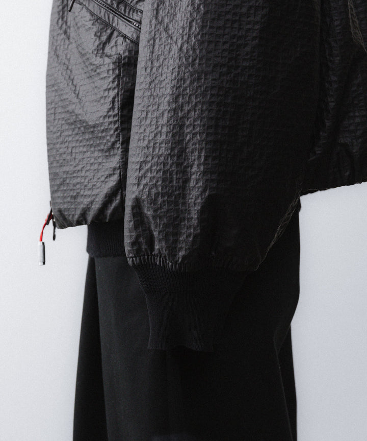 【paratrait】FROG SKIN BLOUSON - BLACK