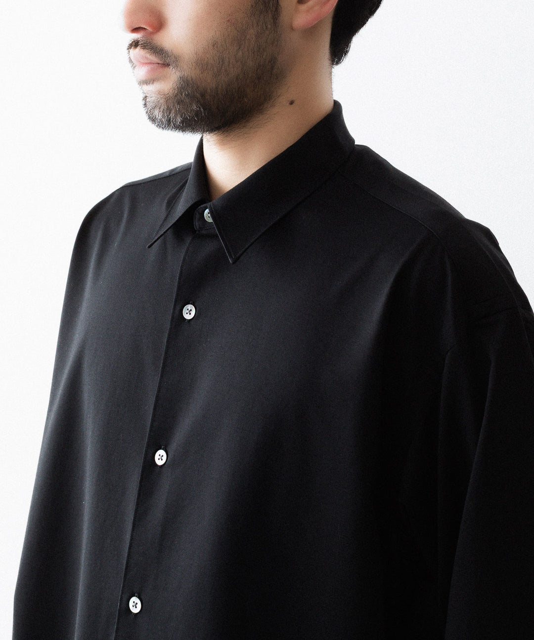 KANEMASA PHIL. カネマサフィル 46G MODEST SHIRTのBLACK 公式通販サイトsession福岡セレクトショップ