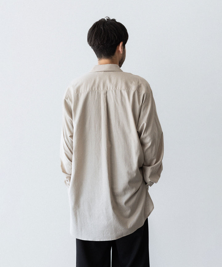 ssstein(シュタイン)のCOTTON/SILK OVERSIZED PULLOVER SHIRT - GREIGEの公式通販サイトsession福岡セレクトショップ