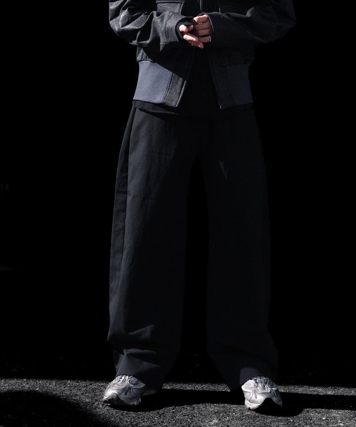 ssstein(シュタイン)のDOUBLE WEAVE COTTON ROUND PANTS - BLACKの公式通販サイトsession福岡セレクトショップ