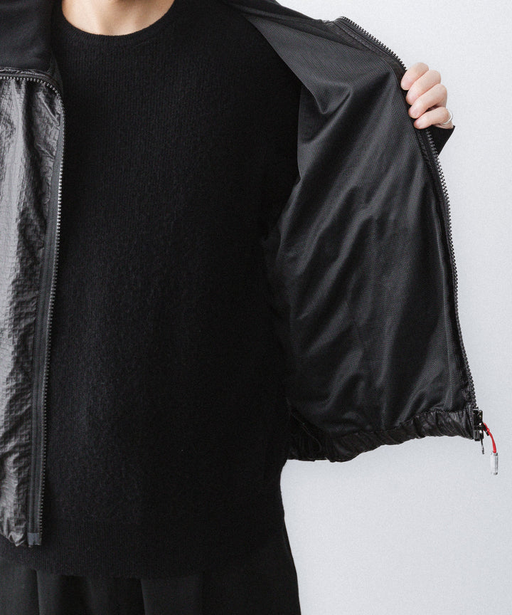 【paratrait】FROG SKIN BLOUSON - BLACK