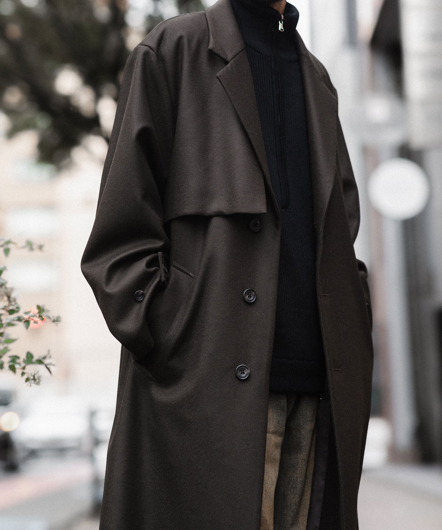 ssstein シュタイン LAY CHESTER COATの GREY BROWN公式通販サイトsession福岡セレクトショップ