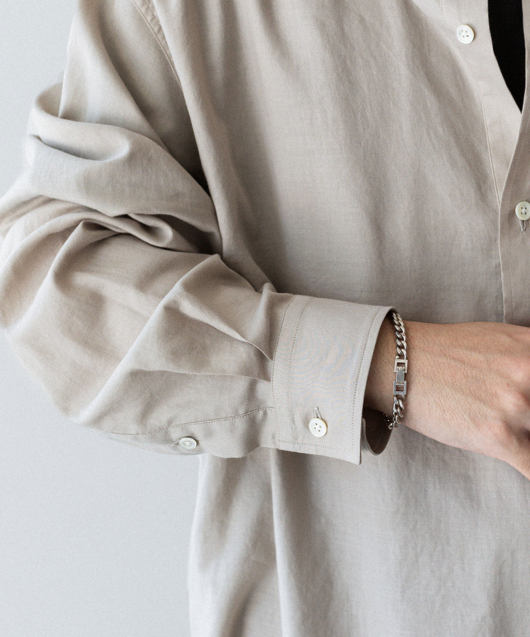 ssstein(シュタイン)のCOTTON/SILK OVERSIZED PULLOVER SHIRT - GREIGEの公式通販サイトsession福岡セレクトショップ