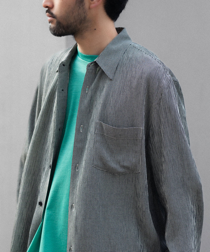 CODA -コーダのCHECKED RAW EDGES JAZZ SHIRTのCHECK公式通販サイトsession福岡セレクトショップ