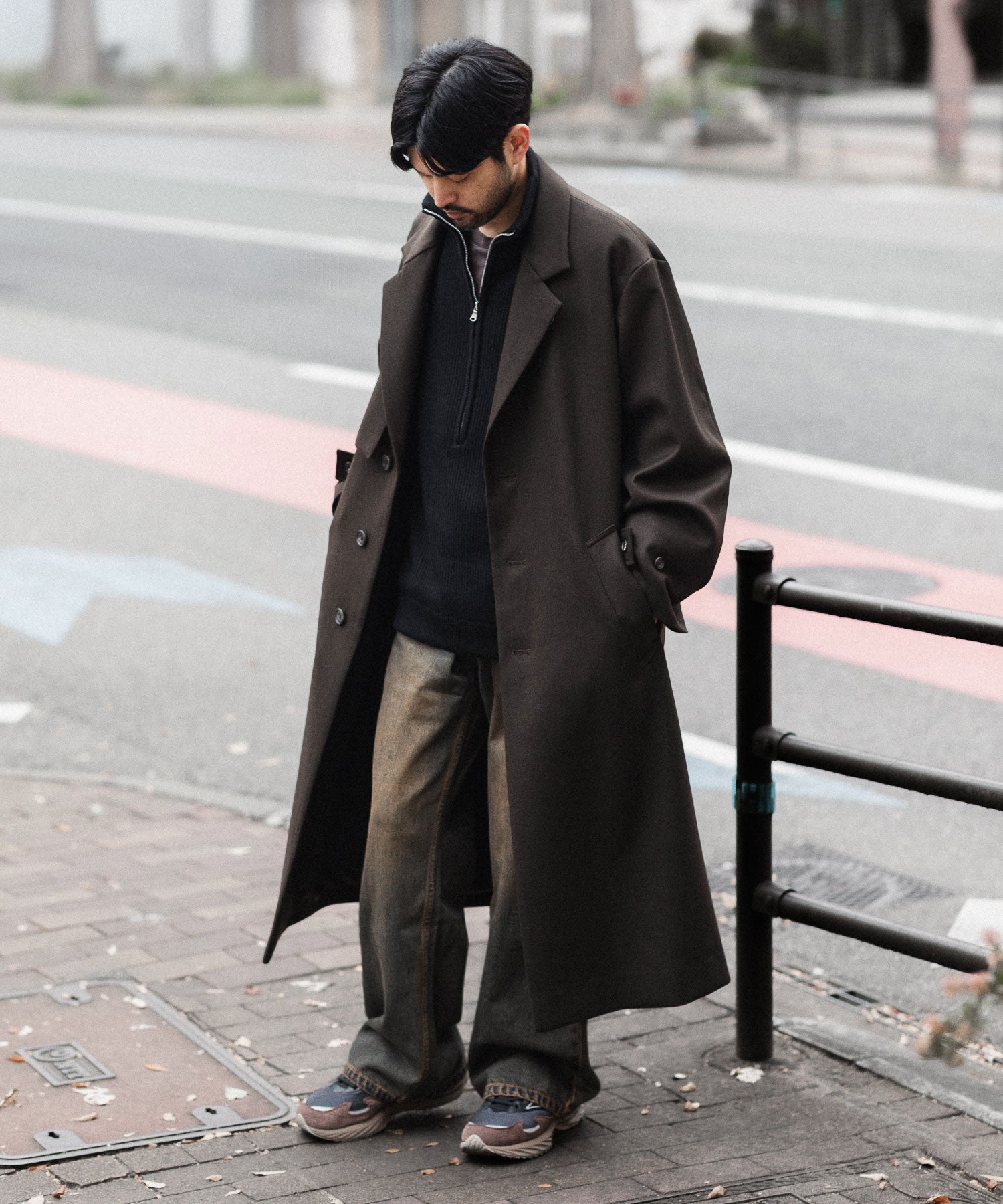 ssstein シュタイン LAY CHESTER COATの GREY BROWN公式通販サイトsession福岡セレクトショップ