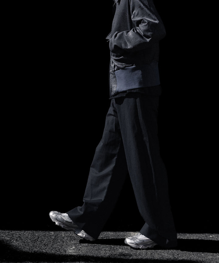 ssstein(シュタイン)のDOUBLE WEAVE COTTON ROUND PANTS - BLACKの公式通販サイトsession福岡セレクトショップ