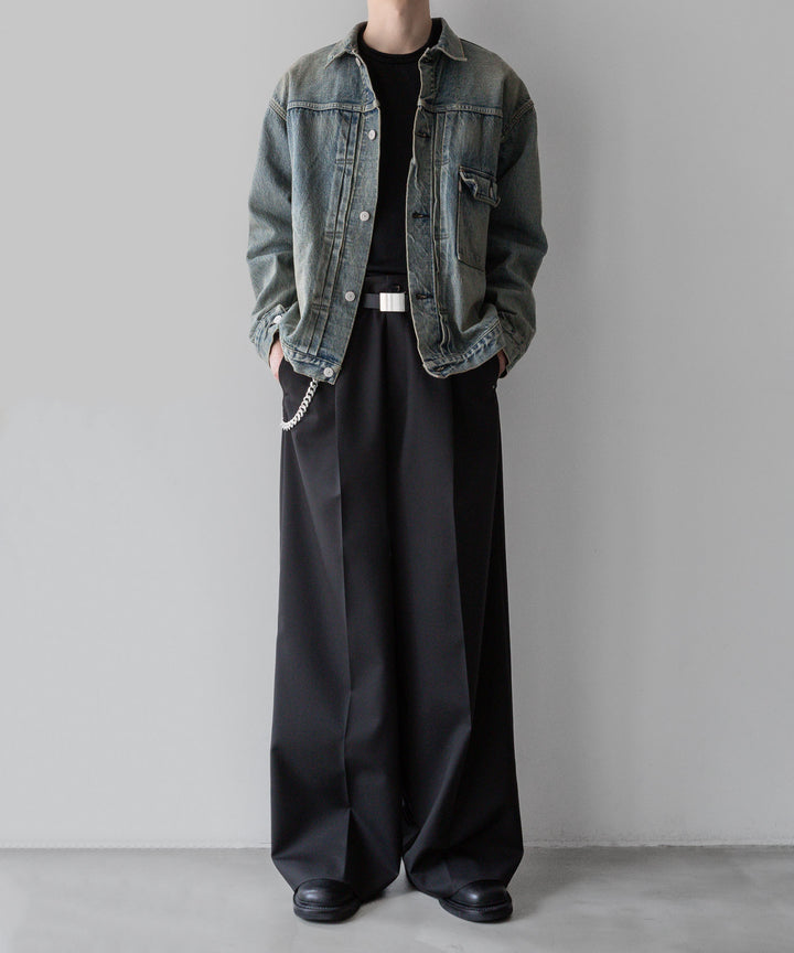 インテリムのHYPER BIG VINTAGE WASHED "1ST KIBATA SHUTTLE DENIM JACKETのSHABBY