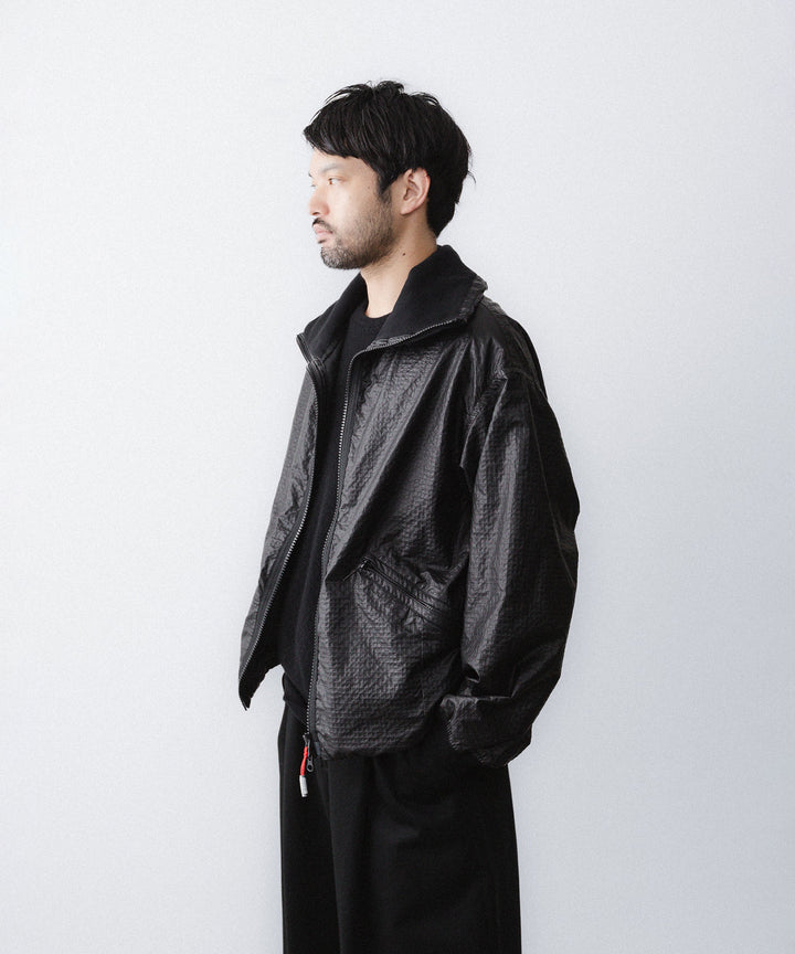 【paratrait】FROG SKIN BLOUSON - BLACK
