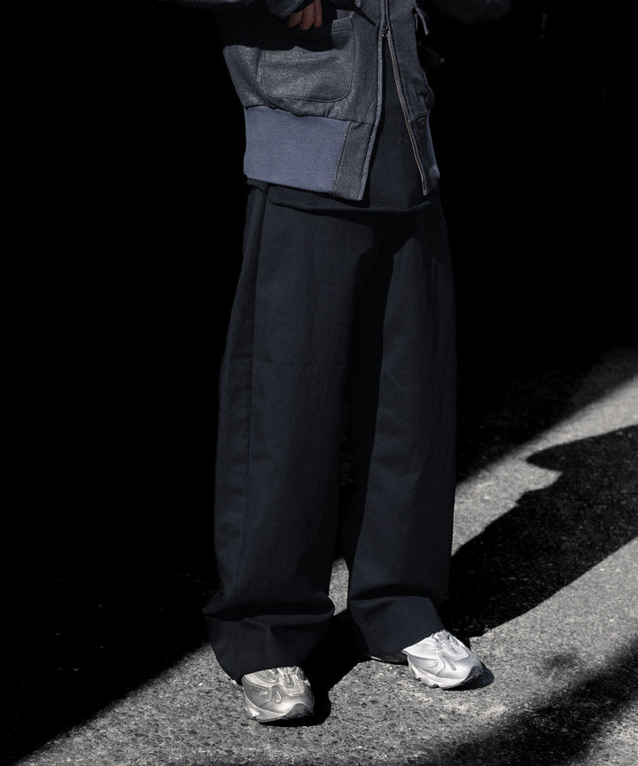 ssstein(シュタイン)のDOUBLE WEAVE COTTON ROUND PANTS - BLACKの公式通販サイトsession福岡セレクトショップ