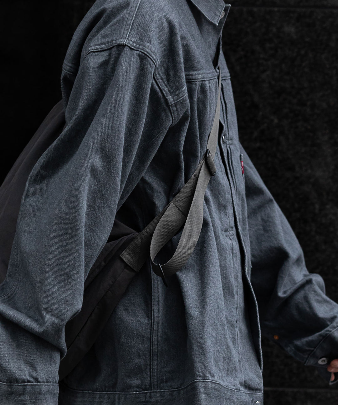 【INTÉRIM】インテリムの対戦モデルGジャン HYPER BIG WWII “1ST” SHUTTLE DENIM JACKET - GRAY