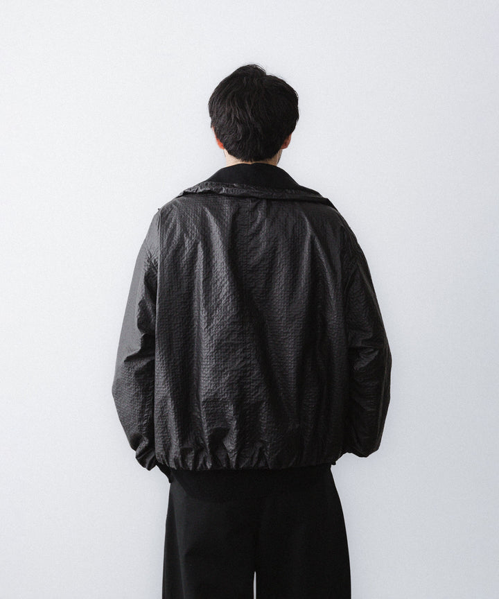 【paratrait】FROG SKIN BLOUSON - BLACK