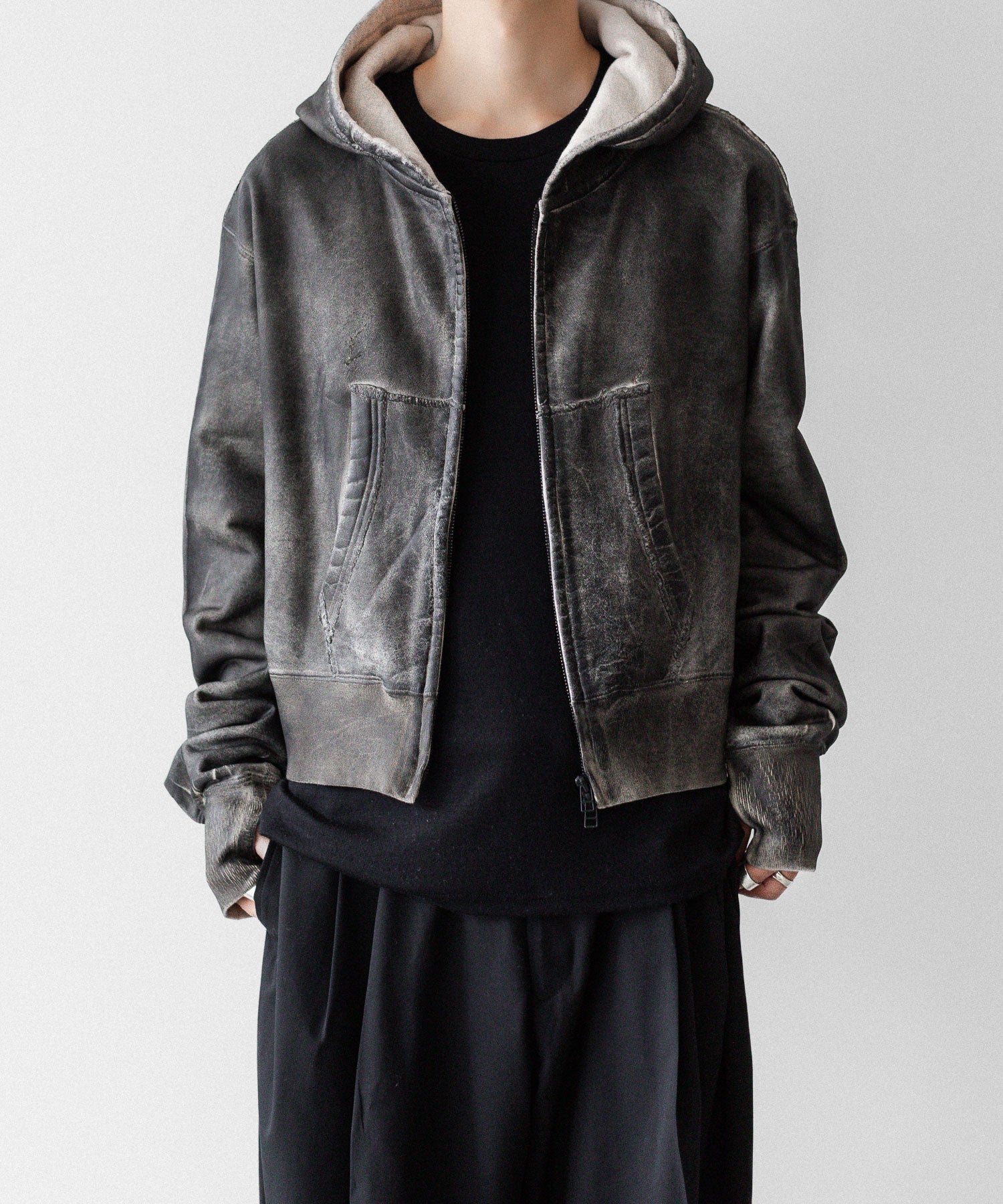 SUBLATIONS サブレーションズのCRACKING COATED PARKAのWHITE BASE 公式通販サイトsession福岡セレクトショップ