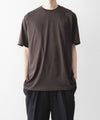 【ssstein】SUVIN COTTON BASIC TEE - DARK BROWN