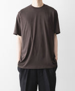 画像をギャラリービューアに読み込む, ssstein(シュタイン)のSUVIN COTTON BASIC TEE - DARK BROWNの公式通販サイトsession福岡セレクトショップ
