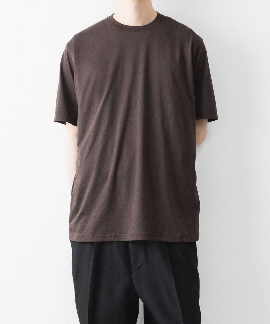ssstein(シュタイン)のSUVIN COTTON BASIC TEE - DARK BROWNの公式通販サイトsession福岡セレクトショップ
