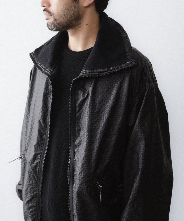 【paratrait】FROG SKIN BLOUSON - BLACK