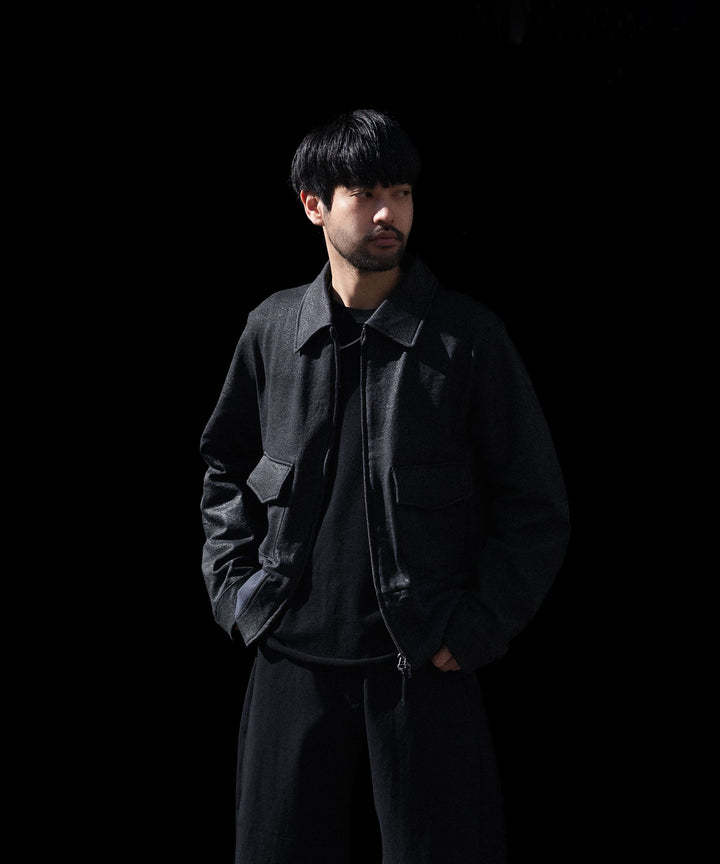 ANTHEM A アンセムエーのCRACK TERRY BLOUSONのBLUE GRAY 公式通販サイトsession福岡セレクトショップ