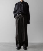 画像をギャラリービューアに読み込む, ssstein(シュタイン)の24AWコレクション LONG WIDE TROUSERS (2/72 WOOL GABARDINE) - GREY KHAKI 公式通販サイトsession福岡セレクトショップ
