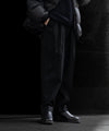【stein】DOUBLE WIDE TROUSERS - BLACK