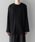 画像をギャラリービューアに読み込む, INTÉRIM - インテリムのHYPER BIG EXTRA FINE MERINO WOOL FOOTBALL L/S TEE のBLACK公式通販サイトsession福岡セレクトショップ
