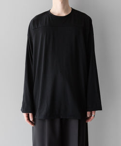 INTÉRIM - インテリムのHYPER BIG EXTRA FINE MERINO WOOL FOOTBALL L/S TEE のBLACK公式通販サイトsession福岡セレクトショップ