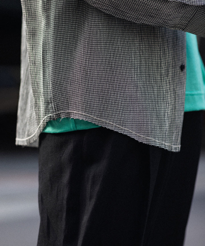 CODA -コーダのCHECKED RAW EDGES JAZZ SHIRTのCHECK公式通販サイトsession福岡セレクトショップ