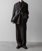 画像をギャラリービューアに読み込む, ssstein(シュタイン)の24AWコレクション LONG WIDE TROUSERS (2/72 WOOL GABARDINE) - GREY KHAKI 公式通販サイトsession福岡セレクトショップ
