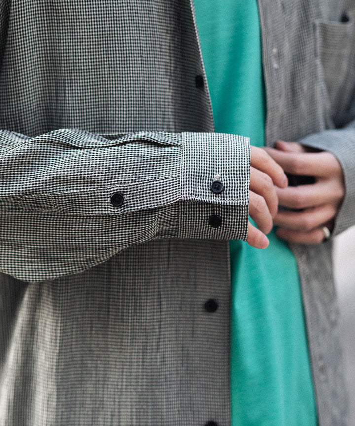 CODA -コーダのCHECKED RAW EDGES JAZZ SHIRTのCHECK公式通販サイトsession福岡セレクトショップ