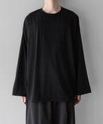 画像をギャラリービューアに読み込む, INTÉRIM - インテリムのHYPER BIG EXTRA FINE MERINO WOOL FOOTBALL L/S TEE のBLACK公式通販サイトsession福岡セレクトショップ
