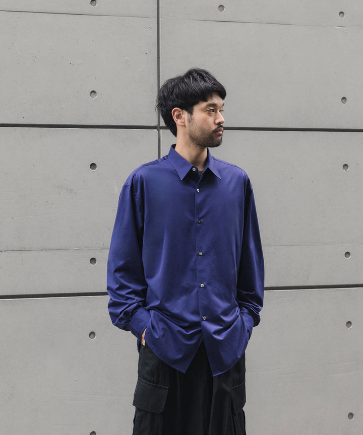 KANEMASA PHIL. カネマサフィルの46G MODEST SHIRTのPURPLE NAVY 公式通販サイトsession福岡セレクトショップ