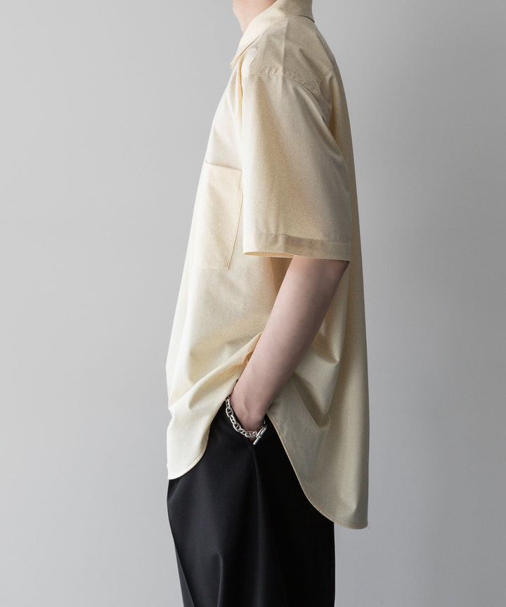 【KANEMASA PHIL.】カネマサフィルの46G ATOMOSPHERE STRIPE SS SHIRT - LIGHT YELLOW 公式通販サイトsession福岡セレクトショップ