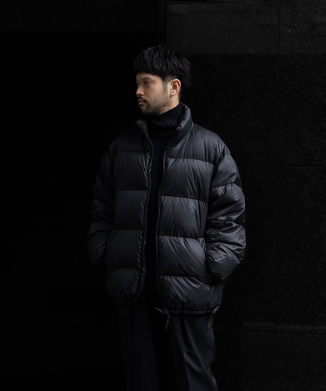 【ssstein】DOWN PADDED JACKET - BLACK