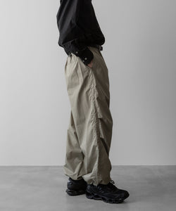 ssstein(シュタイン)の24AWコレクション NYLON TWILL CARGO EASY TROUSERS - BEIGE 公式通販サイトsession福岡セレクトショップ