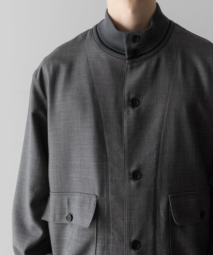 INTÉRIM(インテリム)のHYPER BIG VIRGIN WOOL SILK MOHAIR SUITING RIBBED JACKET - M.GRAY 公式通販サイトsession福岡セレクトショップ
